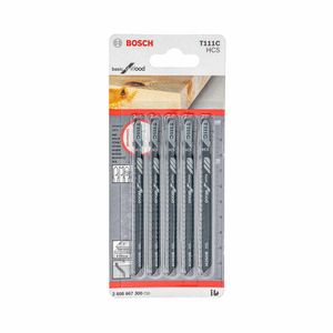 Lâmina serra tico-tico Bosch T111C Basic for wood 5pçs