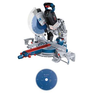 Serra Esquadria Bosch BITURBO BRUSHLESS GCM 18V-305 GDC 18V SB, com disco