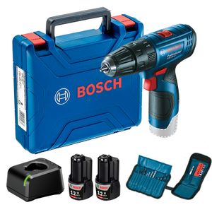 Parafusadeira Furadeira de Impacto Bateria Bosch GSB 120-LI, 12V