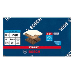 Disco de lixa Bosch EXPERT C470 125mm 50 peças