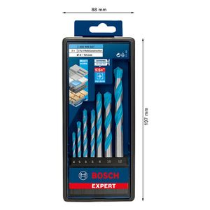 Jogo Brocas Bosch EXPERT CYL-9 MultiConstruction Ø 4-5-6-6-8-10-12 mm