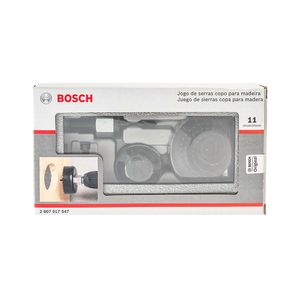 Jogo de serras copo para madeira Bosch com 11 peças