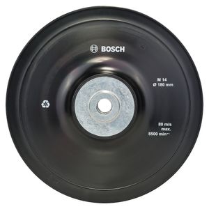 Prato Borracha para Disco de Fibra com porca M14 Bosch 180mm