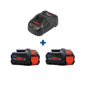 Kit Carregador Bosch GAL 1880 CV  e 2B PROCORE 18V 8,0 AH