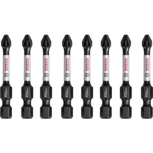 Ponta Bosch Impact Control Pozidriv PZ2 50mm com 8 peças