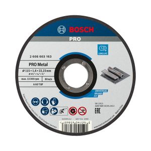Disco de Corte Bosch Standard for Metal 115x1,6mm Reto
