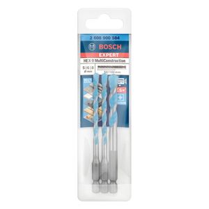 Broca Bosch EXPERT HEX-9 Multiconstruction Ø5,6,8mm 3 peças