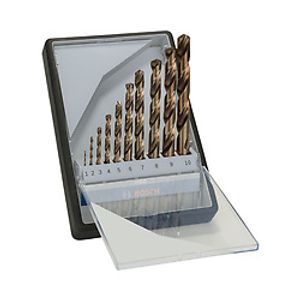 Jogo Broca para metal BoschHSS-Co Robust Line 1-10mm 10peças