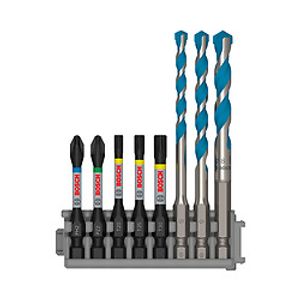 Kit de Pontas e Brocas Bosch MultiConstruction com 8 unidades Impact Control