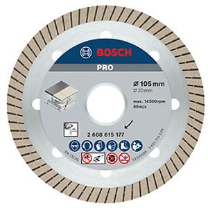 Discos diamantado Bosch Expert for Porcelanato Turbo 105x20x1,4x8mm, 1 peça