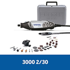Dremel 3000 Micro Retífica com 2 Acopl, 30 Acc e Maleta