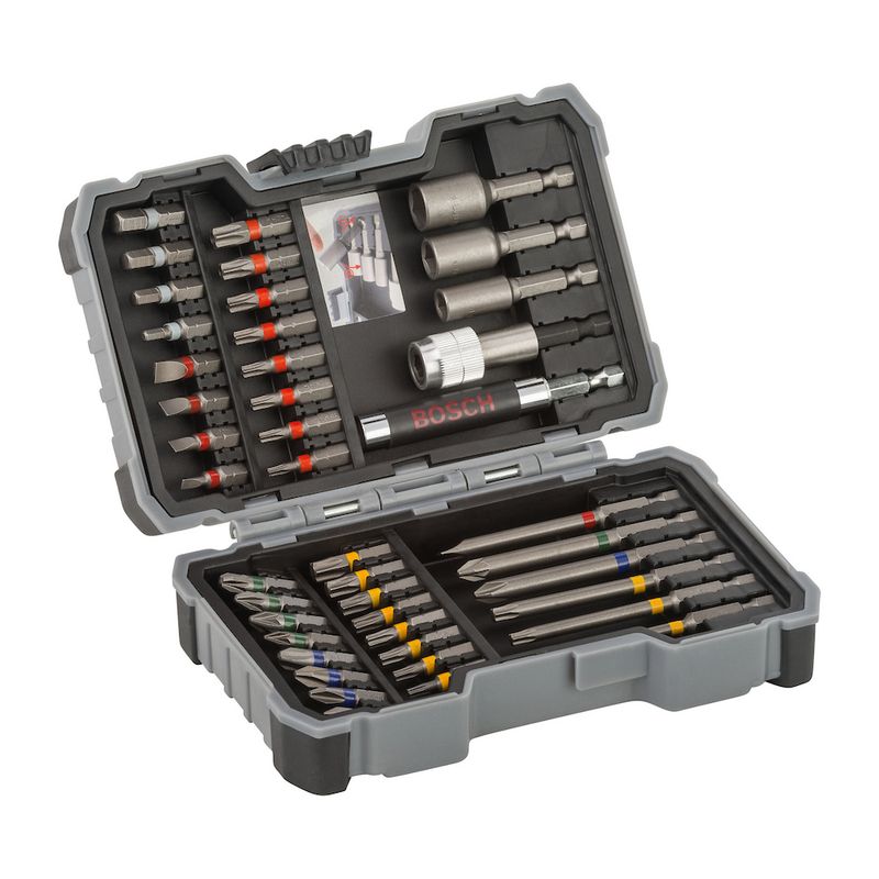 Kit de pontas e soquetes Bosch Extra Hard com 43 peças - Bosch