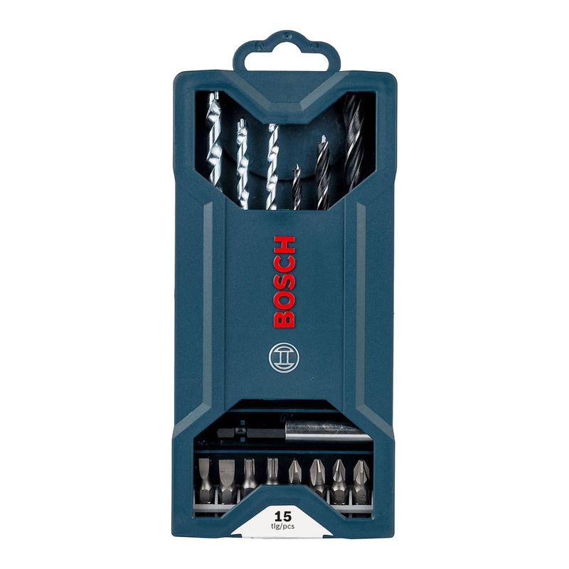 Kit de pontas e brocas Bosch Mini X-Line 15 peças - Bosch